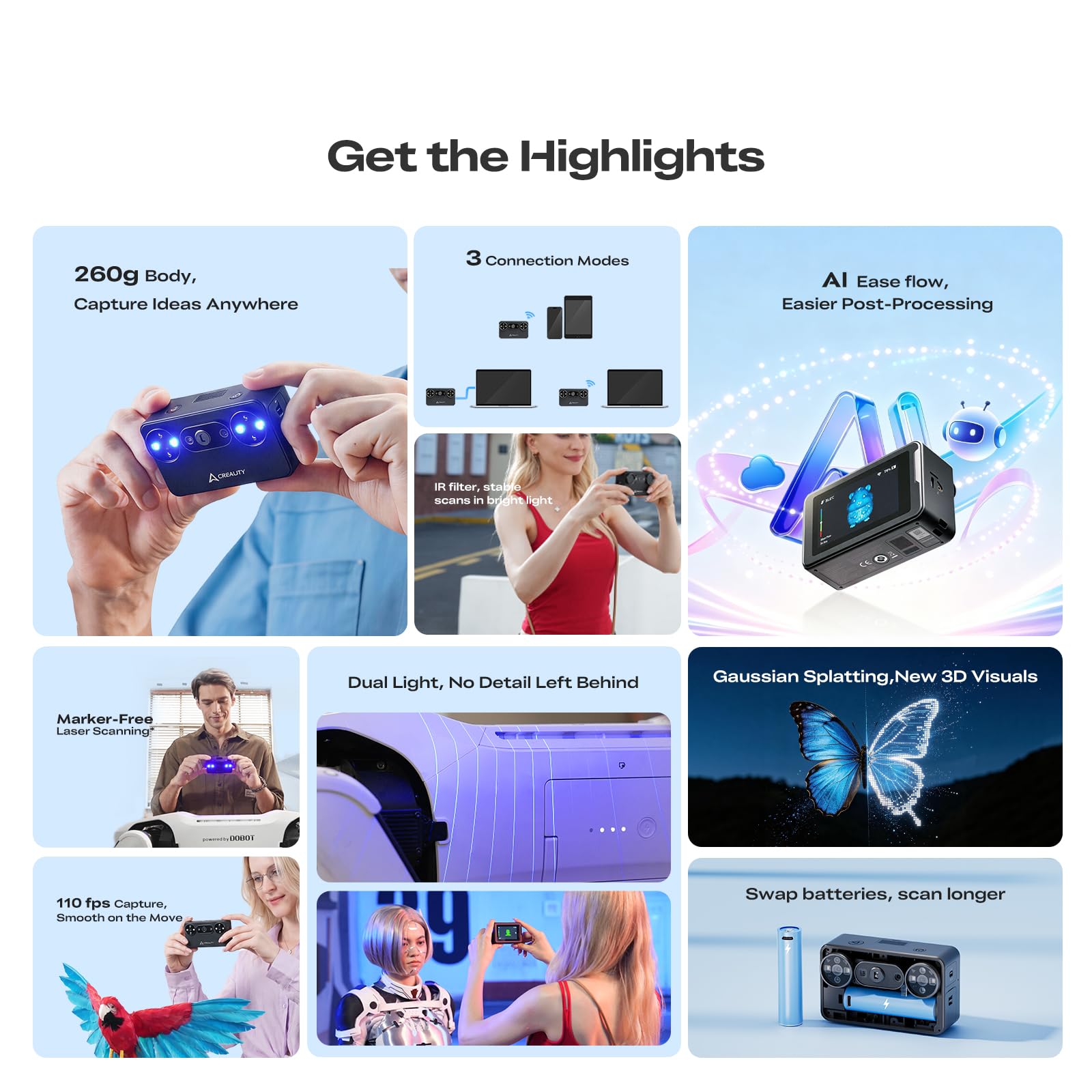 Creality Pika 3D Portable AI Scanner for 3D Printing Creality Pika 3D Portable AI Scanner for 3D Printing