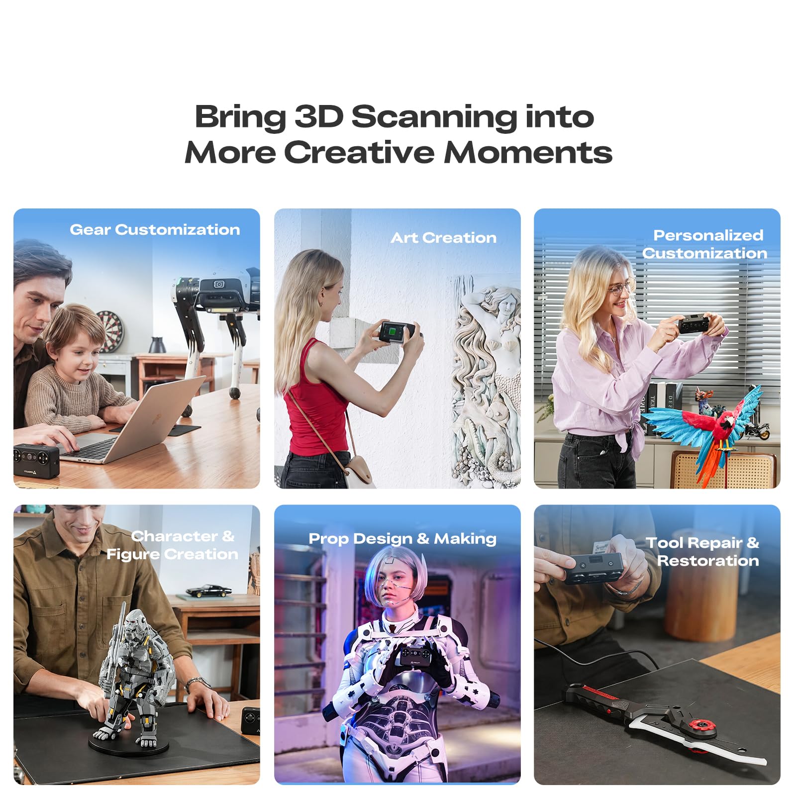 Creality Pika 3D Portable AI Scanner for 3D Printing Creality Pika 3D Portable AI Scanner for 3D Printing