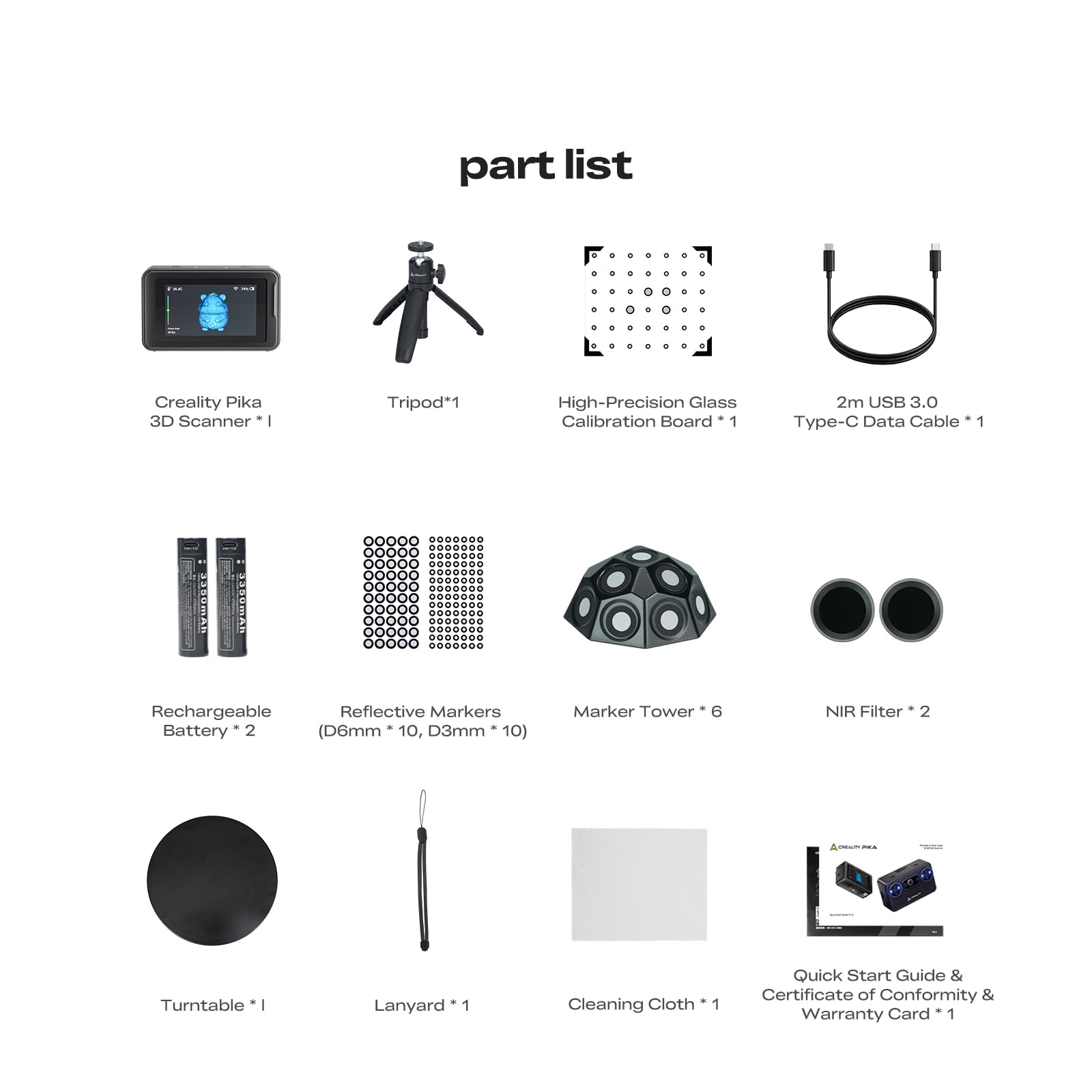 Creality Pika 3D Portable AI Scanner for 3D Printing Creality Pika 3D Portable AI Scanner for 3D Printing