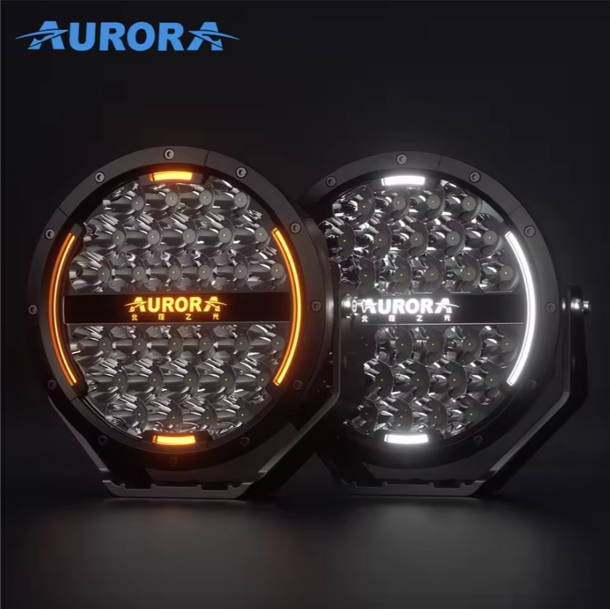 مصابيح قيادة دائرية بتقنية LED للطرق الوعرة